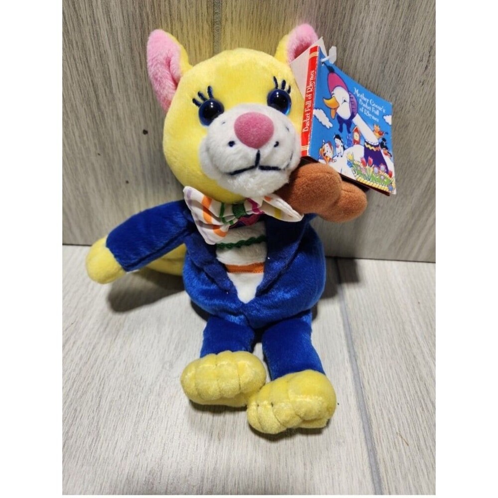 Vintage Hey Diddle Cat Fiddle Commonwealth Plush 1999 Mother Goose Bean Bag